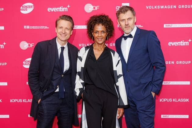 German Film Award 2024 Maximilian von Pufendorf, Dennenesch Zoude and Jens Atzorn at Opus Klassik 2025 at the Konzerthaus am Gendarmenmarkt on 12 10 2025 in Berlin Copyright: xEventpressxKochanx