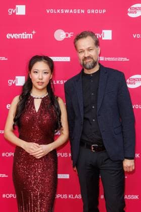 German Film Award 2024 Leia Zhu and Marcus Heinicke at Opus Klassik 2025 at the Konzerthaus am Gendarmenmarkt on 12 10 2025 in Berlin Copyright: xEventpressxKochanx