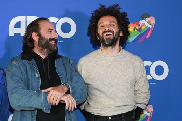 Vincent Macaigne and William Lebghil attend the Arco Premiere at UGC Cine Cite Bercy 449620 2025 10 12 Paris Egypt  Copyright: xLionelxGuericolasx xStarfacex STAR_449620_014