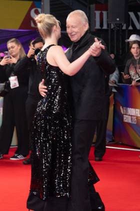 London Film Festival 2025 - Sentimental Value Arrivals at Royal Festival Hall, Southbank, London Stellan Skarsgard and Elle Fanning attends the Headline Gala of Sentimental Value at The 69th BFI London Film Festival at Royal Festival Hall, Southbank, London, England, UK on Sunday 12 October, 2025., Credit:Justin Ng Avalon UK, England, London, Royal Festival Hall, Southbank Copyright: xJustinxNgx xAvalonx 1045056280