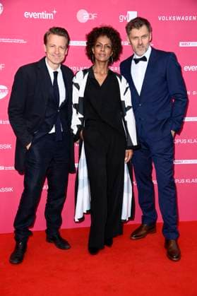 Max von Pufendorf, Dennenesch Zoude and Jens Atzorn at the Opus Klassik 2025 award ceremony at the Konzerthaus am Gendarmenmarkt Berlin, 12 10 2025 Foto:xN.xKubelkax xFuturexImagex opus_5066
