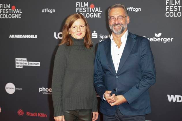 Katrin Vernau and Hein Mulders at the screening of the ARD TV film Tatort Die Schöpfung at the 35 Film Festival Cologne 2025 at the Filmpalast Cologne, 12 10 2025 Foto:xR.xSchmiegeltx xFuturexImagex tatort_5020