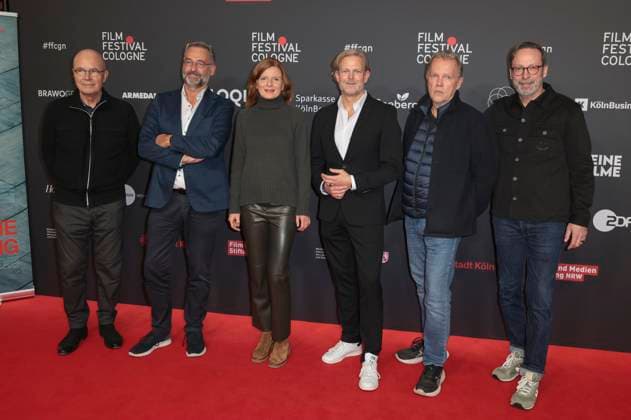 Bernd Fülle, Hein Mulders, Katrin Vernau, Jan Kruse, Torsten C Fischer and Wolfgang Stauch at the screening of the ARD TV film Tatort Die Schöpfung at the 35 Film Festival Cologne 2025 at the Filmpalast Cologne, 12 10 2025 Foto:xR.xSchmiegeltx xFuturexImagex tatort_5050