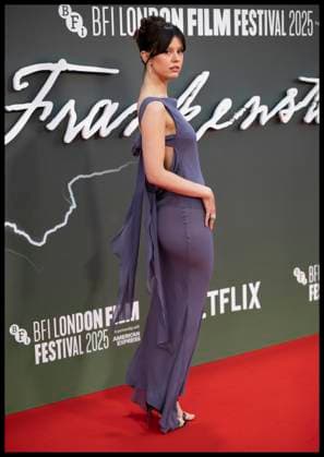 . 13 10 2025. London, United Kingdom. Mia Goth arriving at the Frankenstein premiere at the London Film Festival.  xStephenxLockx xi-Imagesx IIM-26294-0018