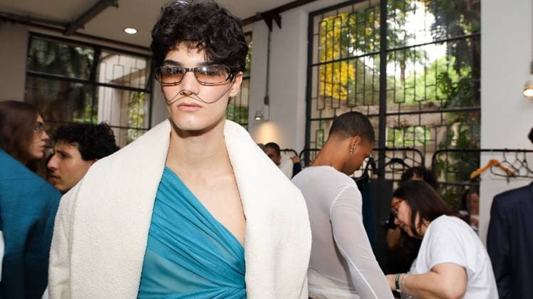 RECORD DATE NOT STATED backstage and social media of the Joao Pimenta show at SPFW No. 60 in Sao Paulo Sao Paulo (SP), 10 13 2025 fashion backstage social SPFW N60 Joao Pimenta Joao Pimenta fashion show at Sao Paulo Fashion Week - SPFW N60, at the Mario de Andrade Library on Rua da Consolacao 94 - at the Republica in Sao Paulo this Monday morning, October 13, 2025. (Foto: Milene Cardoso Thenews2 imago images) backstage and social media of the Joao Pimenta show at SPFW No. 60 in Sao Paulo  Copyright: xMilenexCardosox