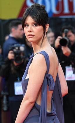 British actress Mia Goth attends the premiere of Frankenstein at the 69th BFI London Film Festival in London, England on Monday October 13, 2025.  LON20251013118 RUNExHELLESTAD