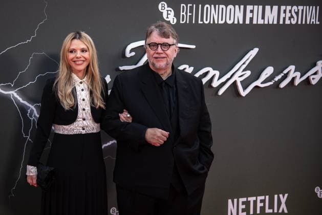 Frankenstein Headline Gala - The 69th BFI London Film Festival at The Royal Festival Hall - 13 Oct 2025 (L-R) Kim Morgan and Guillermo del Toro attend the Frankenstein Headline Gala at the 69th BFI London Film Festival at The Royal Festival Hall. London United Kingdom Copyright: xLoredanaxSangiulianox xSOPAxImagesx LSangiuliano-6157