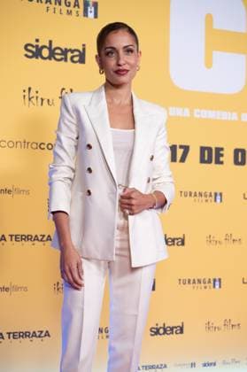 October 13, 2025, Madrid, Spain: Hiba Abouk attends the premiere La Cena photocall at Cines Kinepolis in Madrid. Madrid Spain - ZUMAs197 20251013_aaa_s197_166 Copyright: xAtilanoxGarciax