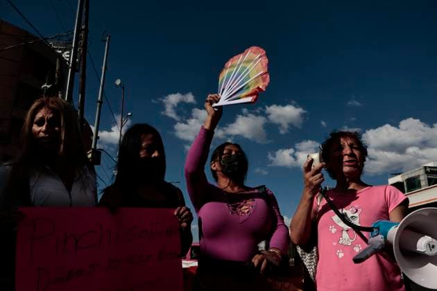October 13, 2025, Mexico, Cdmx, Mexico: On Tlalpan Avenue, the work of sex workers is all too common in Mexico City. They are currently demanding improved healthcare, opportunities for decent housing, justice for the femicides and transfemicides committed in the area s hotels, and the recent problem with the bike path the city government is building to improve tourist mobility during the 2026 FIFA World Cup, as it is the avenue that leads to the Azteca Stadium. The workers comment that sex work is normal work and should be respected like any other economic activity. Because of the upcoming sporting event, conflicts are arising over water, housing, and the excessive price increases caused by gentrification. Mexico Mexico - ZUMAp204 20251013_zip_p204_016 Copyright: xJosuexPerezx