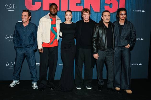 Stéphane Bak , Adèle Exarchopoulos , Cédric Jimenez , Gilles Lellouche , Lala ce and guests attend the Chien 51 Premiere at Le Grand Rex 449674 2025 10 13 Paris France  Copyright: xLionelxGuericolasx xStarfacex STAR_449674_067