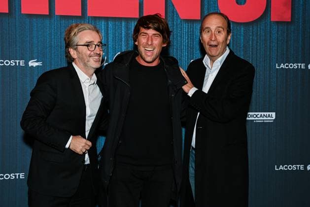 Pierre Antoine Capton, Hugo Sélignac and Xavier Niel attend the Chien 51 Premiere at Le Grand Rex 449674 2025 10 13 Paris France  Copyright: xLionelxGuericolasx xStarfacex STAR_449674_139