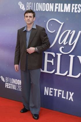 Jay Kelly Film Premiere Charlie Rowe attends the BFI London Film Festival Gala of Jay Kelly, during the BFI London Film Festival, the Royal Festival Hall, London. 10th October 2025.  Copyright: xAndrewxSimsx NINTCHDBPICT001030885820