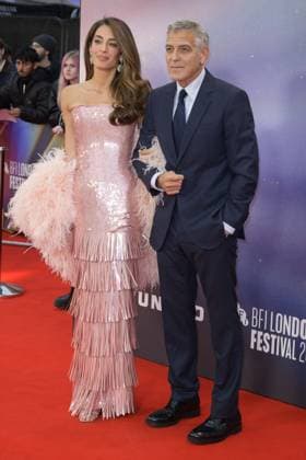 Jay Kelly Film Premiere George Clooney and Amal Clooney attend the BFI London Film Festival Gala of Jay Kelly, during the BFI London Film Festival, the Royal Festival Hall, London. 10th October 2025.  Copyright: xAndrewxSimsx NINTCHDBPICT001030886343