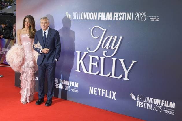 Jay Kelly Film Premiere George Clooney and Amal Clooney attend the BFI London Film Festival Gala of Jay Kelly, during the BFI London Film Festival, the Royal Festival Hall, London. 10th October 2025.  Copyright: xAndrewxSimsx NINTCHDBPICT001030886580