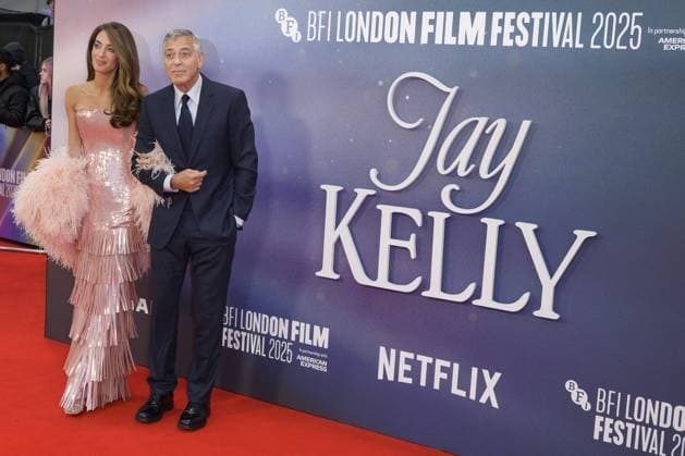 Jay Kelly Film Premiere George Clooney and Amal Clooney attend the BFI London Film Festival Gala of Jay Kelly, during the BFI London Film Festival, the Royal Festival Hall, London. 10th October 2025.  Copyright: xAndrewxSimsx NINTCHDBPICT001030886587