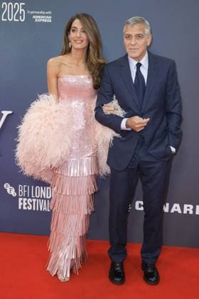 Jay Kelly Film Premiere George Clooney and Amal Clooney attend the BFI London Film Festival Gala of Jay Kelly, during the BFI London Film Festival, the Royal Festival Hall, London. 10th October 2025.  Copyright: xAndrewxSimsx NINTCHDBPICT001030886678