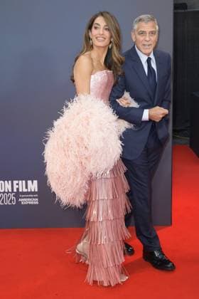 Jay Kelly Film Premiere George Clooney and Amal Clooney attend the BFI London Film Festival Gala of Jay Kelly, during the BFI London Film Festival, the Royal Festival Hall, London. 10th October 2025.  Copyright: xAndrewxSimsx NINTCHDBPICT001030886719