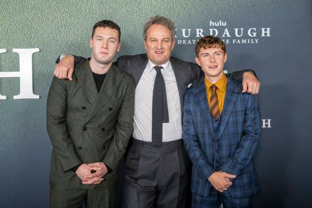 Hulu s Murdaugh: Death in the Family New York Premiere in New York, USA - 13 Oct 2025 (L-R) Will Harrison, Jason Clarke and Johnny Berchtold attend the Hulu s Murdaugh: Death In The Family New York premiere at 7 Hudson Square. New York United States Copyright: xRonxAdarx xSOPAxImagesx _radar_murdaugh_20251013_01243
