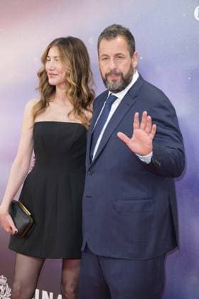 Jay Kelly Film Premiere Adam Sandler and wife Jackie Sandler attend the BFI London Film Festival Gala of Jay Kelly, during the BFI London Film Festival, the Royal Festival Hall, London. 10th October 2025.  Copyright: xAndrewxSimsx NINTCHDBPICT001030887239