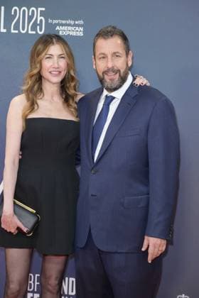 Jay Kelly Film Premiere Adam Sandler and wife Jackie Sandler attend the BFI London Film Festival Gala of Jay Kelly, during the BFI London Film Festival, the Royal Festival Hall, London. 10th October 2025.  Copyright: xAndrewxSimsx NINTCHDBPICT001030887243