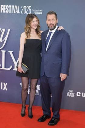 Jay Kelly Film Premiere Adam Sandler and wife Jackie Sandler attend the BFI London Film Festival Gala of Jay Kelly, during the BFI London Film Festival, the Royal Festival Hall, London. 10th October 2025.  Copyright: xAndrewxSimsx NINTCHDBPICT001030887261