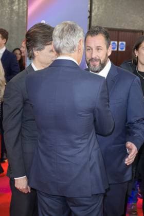 Jay Kelly Film Premiere George Clooney, Noah Baumbach and Adam Sandler attend the BFI London Film Festival Gala of Jay Kelly, during the BFI London Film Festival, the Royal Festival Hall, London. 10th October 2025.  Copyright: xAndrewxSimsx NINTCHDBPICT001030887452