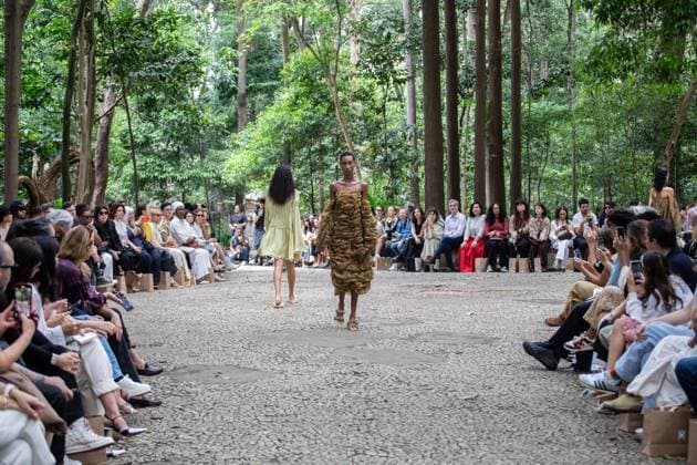 SaO PAULO, SP - 14.10.2025: SPFW N60 - Fashion designer Flavia Aranha& 39;s fashion show at SPFW N60 takes place this Tuesday morning (14) at Parque Trianon, in Sao Paulo, SP. x2823797x  RodileixMorais