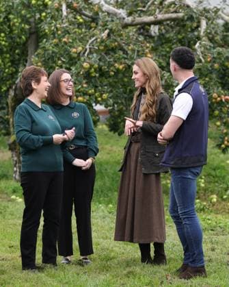 The Prince and Princess of Wales Visit Northern Ireland 14 10 2025. Portadown, Craigavon, UK. The Prince and Princess of Wales during a visit to Long Meadow Cider in Portadown, Craigavon, Northern Ireland., Credit:Pete Maclaine Avalon United Kingdom, England, Portadown, Craigavon  Copyright: xPetexMaclainex xAvalonx 1045469022
