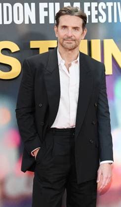 American actor Bradley Cooper attends the premiere of Is This Thing On? at the 69th BFI London Film Festival in London, England on Tuesday, October 14, 2025.  LON20251014106 RUNExHELLESTAD