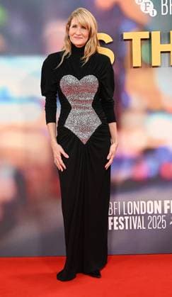 American actress Laura Dern attends the premiere of Is This Thing On? at the 69th BFI London Film Festival in London, England on Tuesday, October 14, 2025.  LON20251014119 RUNExHELLESTAD