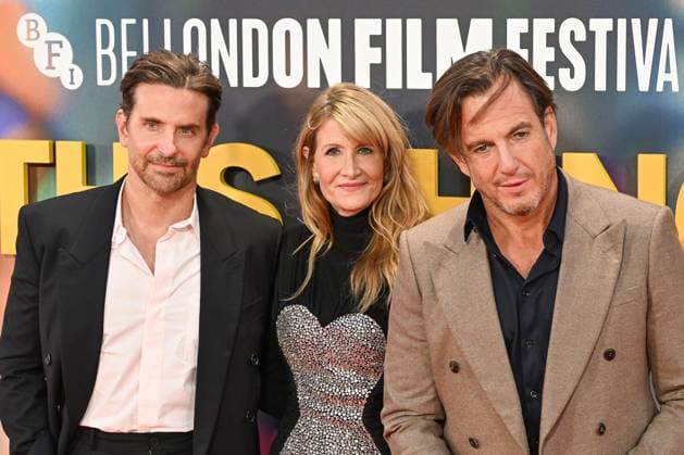 Celebrities attend the ˜Is This Thing On?™ headline gala screening during The 69th BFI London Film Festival at The Royal Festival Hall, London Featuring: Bradley Cooper, Laura Dern, Will Arnett Where: London, United Kingdom When: 14 Oct 2025 Credit: Cover Images EDITORIAL USE ONLY. NOT FOR USE BY NEWSPAPERS BASED IN THE UK. Copyright: xx coverimg55178807