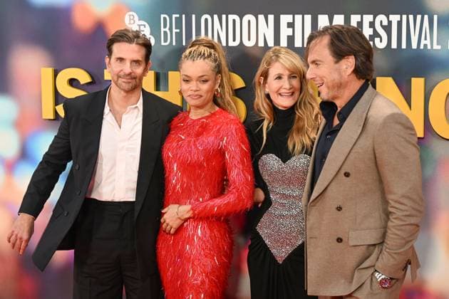 Celebrities attend the ˜Is This Thing On?™ headline gala screening during The 69th BFI London Film Festival at The Royal Festival Hall, London Featuring: Bradley Cooper, Andra Day, Laura Dern, Will Arnett Where: London, United Kingdom When: 14 Oct 2025 Credit: Cover Images EDITORIAL USE ONLY. NOT FOR USE BY NEWSPAPERS BASED IN THE UK. Copyright: xx coverimg55178809