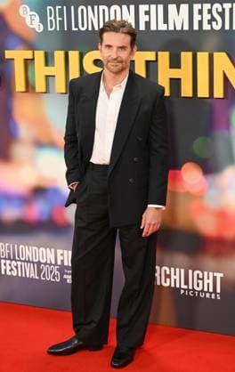 Celebrities attend the ˜Is This Thing On?™ headline gala screening during The 69th BFI London Film Festival at The Royal Festival Hall, London Featuring: Bradley Cooper Where: London, United Kingdom When: 14 Oct 2025 Credit: Cover Images EDITORIAL USE ONLY. NOT FOR USE BY NEWSPAPERS BASED IN THE UK. Copyright: xx coverimg55178810