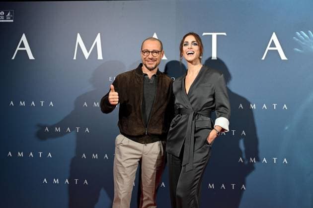 Milan, Premiere of the Film Amata, Cinema Anteo. Pictured are Stefano Accorsi and Miriam Leone.  Copyright: xSimonexComix xipa-agency.netx xComi Terenghix IPA_Agency_IPA66550617