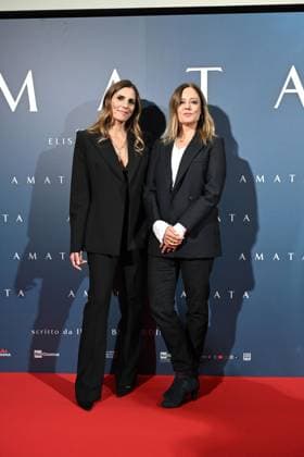 Milan, Premiere of the film Amata, Cinema Anteo. Pictured are Elisa Amoruso and Ilaria Bernardini.  Copyright: xSimonexComix xipa-agency.netx xComi Terenghix IPA_Agency_IPA66550758