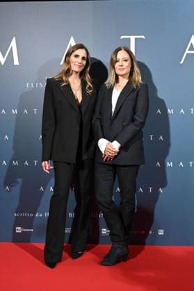 Milan, Premiere of the film Amata, Cinema Anteo. Pictured are Elisa Amoruso and Ilaria Bernardini.  Copyright: xSimonexComix xipa-agency.netx xComi Terenghix IPA_Agency_IPA66550763