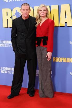 . 14 10 2025. London, United Kingdom. Channing Tatum and Kirsten Dunst at the Roofman premiere at the London Film Festival.  xStephenxLockx xi-Imagesx IIM-26297-0010