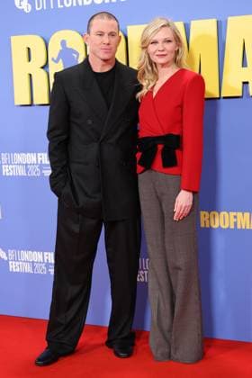 . 14 10 2025. London, United Kingdom. Channing Tatum and Kirsten Dunst at the Roofman premiere at the London Film Festival.  xStephenxLockx xi-Imagesx IIM-26297-0015