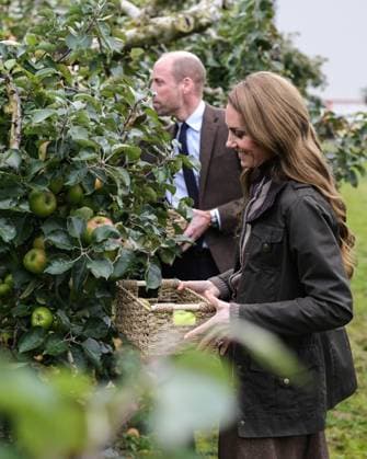 The Prince and Princess of Wales Visit Northern Ireland 14 10 2025. Portadown, Craigavon, UK. The Prince and Princess of Wales during a visit to Long Meadow Cider in Portadown, Craigavon, Northern Ireland., Credit:Pete Maclaine Avalon United Kingdom, England, Portadown, Craigavon  Copyright: xPetexMaclainex xAvalonx 1045500310