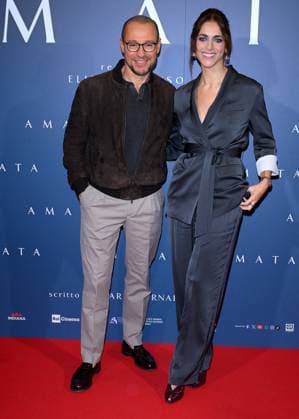Milan, Italy: Milan - Premiere of the Film Amata, Cinema Anteo - Stefano Accorsi, Miriam Leone Milan Italy  - ZUMAp169 20251014_zea_p169_565 Copyright: xAlbertoxTerenghix
