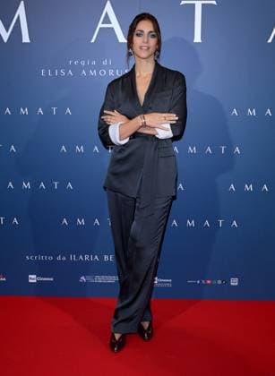 Milan, Italy: Milan - Premiere of the Film Amata, Cinema Anteo - Miriam Leone Milan Italy  - ZUMAp169 20251014_zea_p169_594 Copyright: xAlbertoxTerenghix