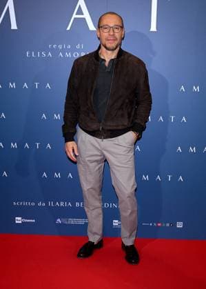 Milan, Italy: Milan - Premiere of the Film Amata, Cinema Anteo - Stefano Accorsi Milan Italy  - ZUMAp169 20251014_zea_p169_601 Copyright: xAlbertoxTerenghix