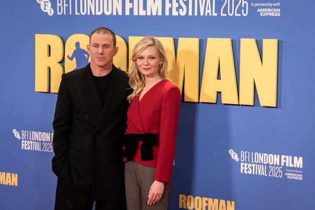Roofman Headline Gala - The 69th BFI London Film Festival in London, UK - 14 Oct 2025 Channing Tatum and Kirsten Dunst attend the Roofman Headline Gala at the 69th BFI London Film Festival at The Royal Festival Hall. Roofman Headline Gala - The 69th BFI London Film Festival London United Kingdom Copyright: xLoredanaxSangiulianox xSOPAxImagesx LSangiuliano-6844