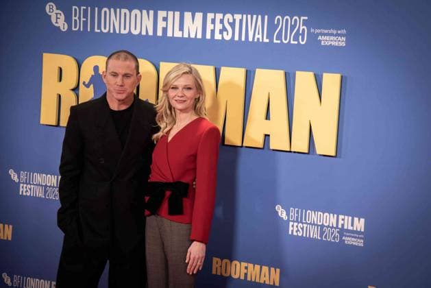October 14, 2025, London, United Kingdom: Channing Tatum and Kirsten Dunst attend the Roofman Headline Gala at the 69th BFI London Film Festival at The Royal Festival Hall. Roofman Headline Gala - The 69th BFI London Film Festival London United Kingdom - ZUMAs197 20251014_aaa_s197_255 Copyright: xLoredanaxSangiulianox