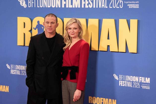 October 14, 2025, London, United Kingdom: Channing Tatum and Kirsten Dunst attend the Roofman Headline Gala at the 69th BFI London Film Festival at The Royal Festival Hall. Roofman Headline Gala - The 69th BFI London Film Festival London United Kingdom - ZUMAs197 20251014_aaa_s197_263 Copyright: xLoredanaxSangiulianox
