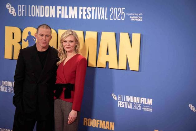 October 14, 2025, London, United Kingdom: Channing Tatum and Kirsten Dunst attend the Roofman Headline Gala at the 69th BFI London Film Festival at The Royal Festival Hall. Roofman Headline Gala - The 69th BFI London Film Festival London United Kingdom - ZUMAs197 20251014_aaa_s197_264 Copyright: xLoredanaxSangiulianox