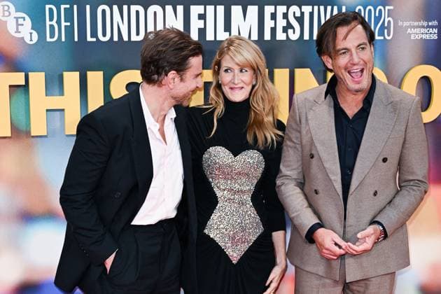 London BFI Is This Thing On Premiere Bradley Cooper, Laura Dern and Will Arnett attending the Is This Thing On? Premiere as part of the BFI London Film Festival in London, England on October 14, 2025. Photo by Aurore Marechal ABACAPRESS.COM London  Copyright: xMarechalxAurore ABACAx