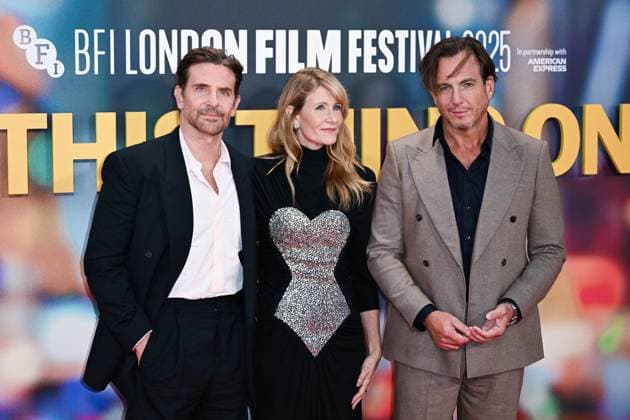 London BFI Is This Thing On Premiere Bradley Cooper, Laura Dern and Will Arnett attending the Is This Thing On? Premiere as part of the BFI London Film Festival in London, England on October 14, 2025. Photo by Aurore Marechal ABACAPRESS.COM London  Copyright: xMarechalxAurore ABACAx