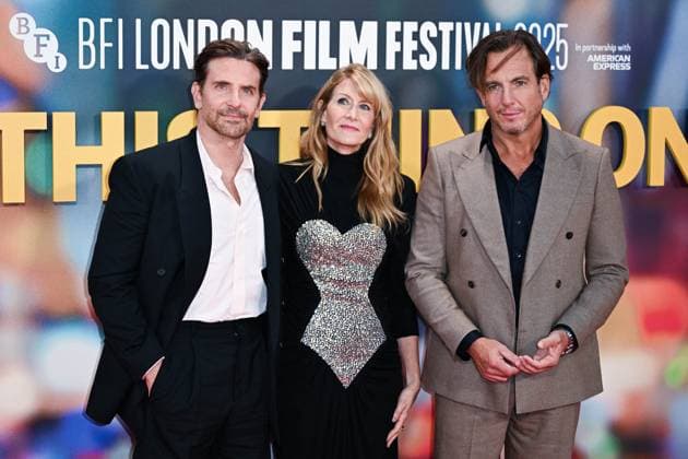 London BFI Is This Thing On Premiere Bradley Cooper, Laura Dern and Will Arnett attending the Is This Thing On? Premiere as part of the BFI London Film Festival in London, England on October 14, 2025. Photo by Aurore Marechal ABACAPRESS.COM London  Copyright: xMarechalxAurore ABACAx