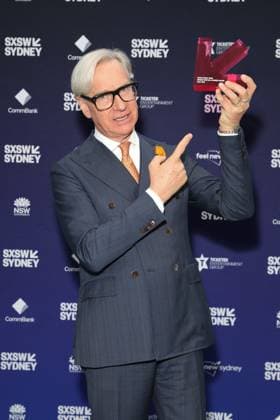 October 15, 2025: Film Director PAUL FEIG receives the inaugural SXSW Sydney Screen Pioneer Award at SXSW Sydney 2025 at the ICC on October 15, 2025 in Sydney, NSW Australia - ZUMAa155 20251015_aaa_a155_009 Copyright: xChristopherxKhouryx